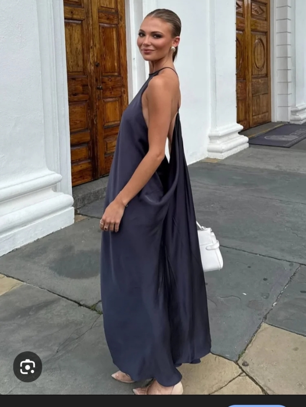 Zara Satin Effect ZW Collection Dress
